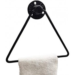 Industrial Triangle Pipe Hand Towel Rack Wall Mounted Towel Holder for Bathroom Kitchen