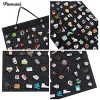 Hanging Brooch Pin Organizer Display Pins Storage Case Brooch Collection Storage Holder Holds Up to 170 Pins.Not Include Any Accessories M-170 Slots Black