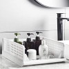 Hossejoy Set of 4 Stackable Wardrobe Storage Box Plastic Drawer Organizer Foldable Clothes Shelf Baskets Folding Containers Bins Cubes Perfect for Kitchen Office Bedroom & BathroomsWhite
