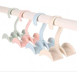 Chris.W 4Pcs Rotating Handbag Hanger for Closet Purse Hanging Closet Hooks Storage Organizer Rack for Bag Belt Scarves Men's Ties Women's Shawls Pashminas Hat 4 Color