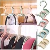 Closet Handbag Organizer 360 Degree Rotating Belt Scarf Tie Rack Holder Multi-Function Hook 4 Color