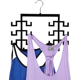 Trenton Gifts Women's Sport Tank Top Cami Bra Strappy Dress Bathing Suit Closet Organizer Hanger. Set of 2