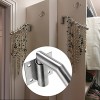Sumnacon 12.6 Wall Mounted Clothes Hanger Rack Stainless Steel Garment Hooks with Swing Arm Holder Space Saver Clothing and Closet Rod Storage Organizer for Laundry Room Bedrooms Bathrooms