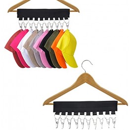 Bobby Lis cap rganizer hanger replace the ordinary hanger with a coat rack that can hang 10 baseball caps can hang baseball caps socks and accessories baseball hat rack,hat rack.Black two-piece set