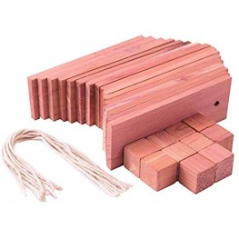 Brite Lightingtech Cedar Blocks for Clothes Storage Red Cedar Planks and Cedar Cubes for Closets and Drawers Total 26PC