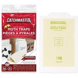 Catchmaster Pro Strength Pantry Pest and Moth Traps with Pheromones Bulk Case of 24 Glue Moth Traps