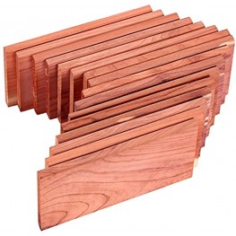 Deliao Cedar Blocks for Clothes Storage 100% Nature Aromatic Red Ceder Wood Planks Boards Hanger for Closet wardrobes Boxes Bins and Drawers 16 Pcs