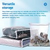 12 Pieces Clear Plastic Storage Bags Vinyl Zippered Storage Bags for Sweater Clothing Quilt Pillow Blankets18 x 15 x 4 Inch