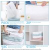 LEVERLOC Cube Vacuum Storage Space Saver Sealed Bags 6 Jumbo Premium Packs No Pumps Needed for Clothes Comforters Pillows Beddings Blankets Coats Organizer 80% Space Saving Design
