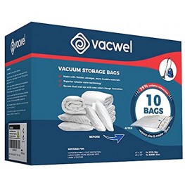 Vacwel Vacuum Storage Bags XL Ziplock Space Bags for Comforters & Large Items XXL + Jumbo Size
