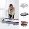 Under Bed Storage Vailando Adjustable Dividers Storage Organizer With Sturdy Structure For Clothes Blankets Shoes 2 Pack