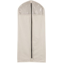 Household Essentials 3392-1 Cedarline Collection Hanging Garment Bag | Dress and Suit Protector | Natural Cotton Canvas