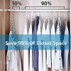 4 Pack Stainless Steel Space Saving Clothes Hangers Chains Closet Organizers and Storage Tools Cascading Magic Hangers College Dorm Essentials