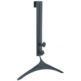 Alba Over-The-Door Double Hook with Coat Hanger 19 x 2.5 x 9.5 Inches Black PMHANG2P