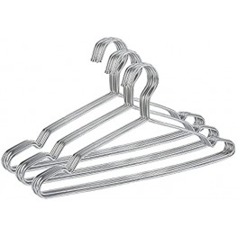 Coat Hangers 30 Pack Clothes Hangers Heavy-Duty Stainless Steel Hangers with Non-Slip notches Ultra-Thin Stainless Steel Hangers Space-Saving Hangers 16.5 inches.