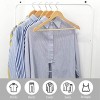 JS HOME Wooden Hangers 18 Pack Strong Wood Suit Hangers with Extra Smooth Finish Precisely Cut Notches and 360 Degree Chrome Swivel Hook Solid Wooden Clothes Hangers for Shirt Coat Jacket Dress