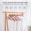 Solid Cedar Hangers 12 Pack Sturdy Wooden Hangers with 360 Degree Swivel Hook Smooth Surface Wood Coat Hangers with Cedar Scent for Refreshing Closet