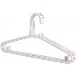 WELSTIK Non-Slip Plastic Hangers Durable Clothes Hangers Space Saving Coat Hanger Great for Shirts Pants Scarves Undergarments5PCS