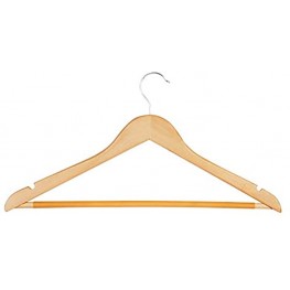 Honey Can Do Maple Suit Hanger- 10 pk HNG-09477 Beige