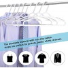 Ollieroo 30 Pack Bendable Plastic Hangers Light-Weight Non-Slip Clothes Suit Hangers Grey