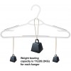 Ollieroo 30 Pack Bendable Plastic Hangers Light-Weight Non-Slip Clothes Suit Hangers Grey