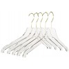 Quality Acrylic Lucite Clear Hangers Made of Clear Acrylic for a Luxurious Look and Feel with Swivel Hook Clear Gold Hook 5
