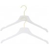 Quality Acrylic Lucite Clear Hangers Made of Clear Acrylic for a Luxurious Look and Feel with Swivel Hook Clear Gold Hook 5