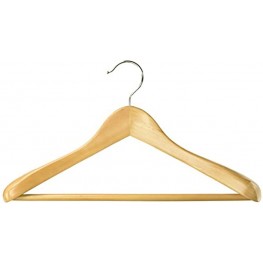 Whitmor GRADE A Natural Wood Deluxe Suit Hanger