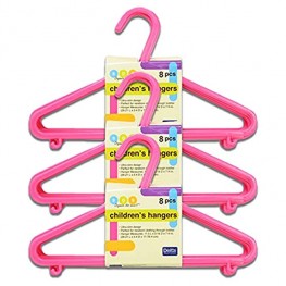 Delta Pink Nursery Hangers 24 Pack for Baby Toddler Kids Children 3 Packs of 10 Pink