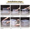 Attelite Drop Front Shoe Box,Set of 6,Stackable Plastic Shoe Box with Clear Door As Shoe Storage Box and Clear Shoe Box,For Display Sneakers,Easy Assembly,Fit up to US Size 1213.4”x 10.6”x 7.4”