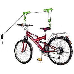 Bike Lane Products Bicycle Hoist Quality Garage Storage Bike Lift with 100 lb Capacity Even Works as Ladder Lift Premium Quality