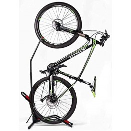 Hasit Bike Floor Stand Bike Rack Stand for Vertical Horizontal Indoor Mountain Bike,Road Bike Storage Fits 20"-26" Mountain Bikes,650C -700C Road Bikes Space Saving No Need to Damage Wall