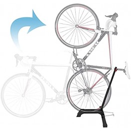 Qualward Bicycle Stand Vertical Bike Rack Floor Adjustable Upright Design Space Saving for Living Room Bedroom or Garage