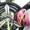 Wallmaster Bike Storage Rack 5 Bicycles Hooks Wall Mount Bike Hanger Indoor Space Saving 8 Hooks and 3 Rails