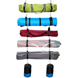 Camping Chair Wall Storage for Garage Camping Chair Storage Camper Organizer and Hanger System for Lawn Chair Tent Umbrella Yoga Mat Bag Holds 5 Chairs Garage Wall Storage
