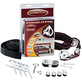 Hoister Direct 7806.12 Overhead Storage Hoist for Jeep Top Removal Truck Caps Bikes SUP Dinghies Canoes Kayaks Surfboards and More. Mount in Your Garage Shop Anywhere with a Ceiling.