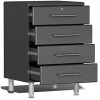 Ulti-MATE UG22091G 9-Piece Garage Cabinet Kit with Channeled Worktop in Graphite Grey Metallic