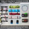 WEYIMILA Camping Chair Storage Camping Chair Wall Storage for Garage Camper Organizer and Hanger System for Lawn Chair Tent Umbrella Yoga Mat Bag Holds 4 Chairs Garage Wall Storage