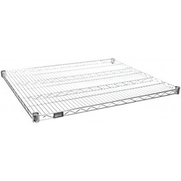 Quantum Storage Systems 3036C-2 Extra Shelf for 30" Deep Wire Shelves Chrome Finish 800 lb. Load Capacity 1" Height x 36" Width x 30" Depth Pack of 2