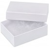 6-Pack Cotton Fill Cardboard Paper Jewelry Box Gift Case Genuine White: Size 3.08” x 2.28” x 1.1”
