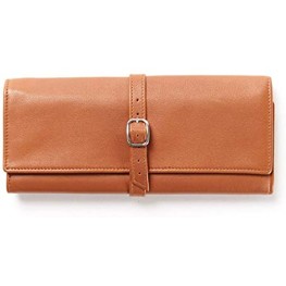 Leatherology Cognac Buckled Jewelry Roll