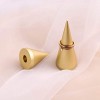 GemeShou Metal Gold 2pcs Set Finger Ring Display Holder Wedding Single Ring Display Cone Stand Jewelry Photography Hand Decor【Gold Ring Holder 2pcs Height 2 and 3.1】