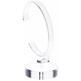 Plymor Clear Acrylic Watch Display Stand 2 Round x 4 H