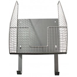 Spectrum Storage Basket Heat-Resistant Ironing Board Holder Open Wire Laundry Room Décor & Organization Pewter
