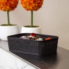 BINO Woven Plastic Storage Basket Black 5PK- XS